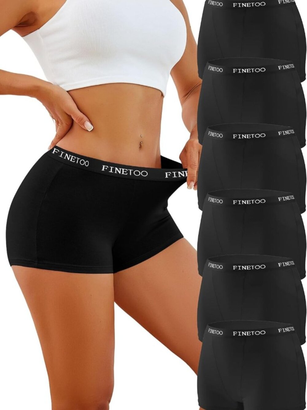 Soft Cotton Boy Shorts for Women | Full Coverage High Waisted Boxer Briefs - 6